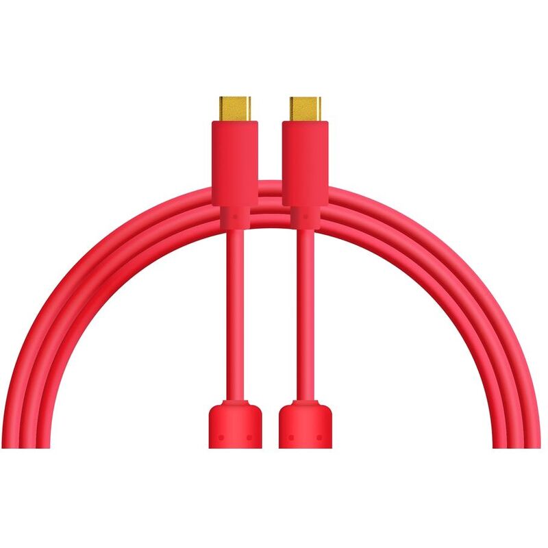 DJ Techtools Chroma Cables USB-C to USB-C 1M - Red DJ Techtools Chroma Cables USB-C to USB-C 1M - Red