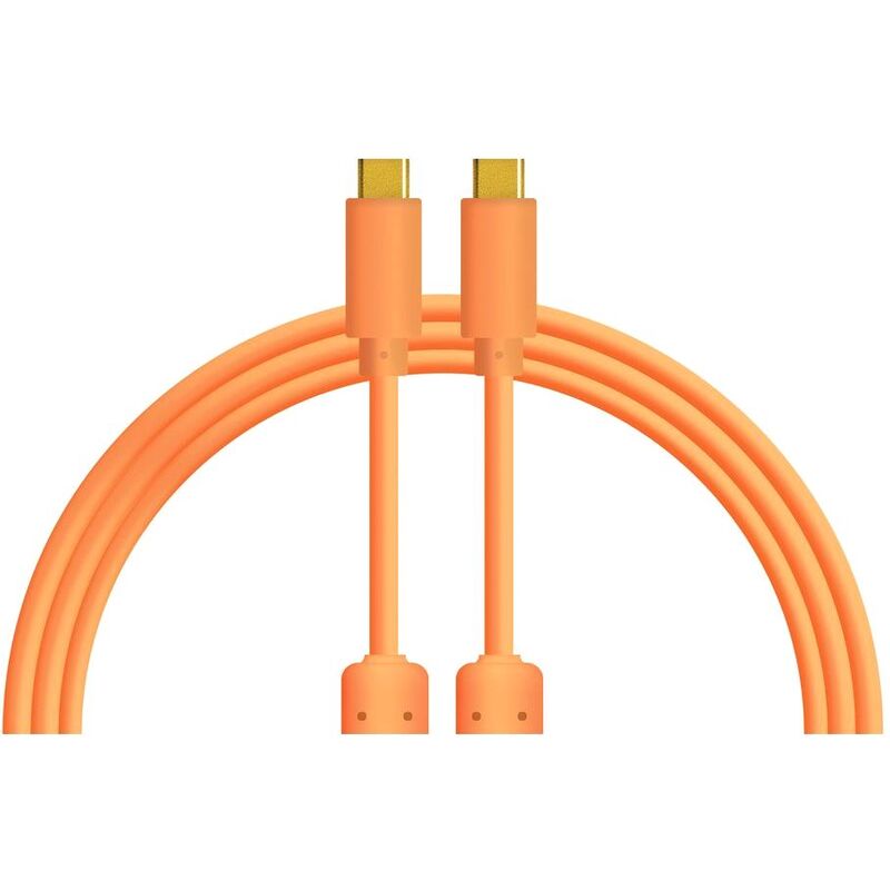 DJ Techtools Chroma Cables USB-C to USB-C 1M - Neon Orange DJ Techtools Chroma Cables USB-C to USB-C 1M - Neon Orange