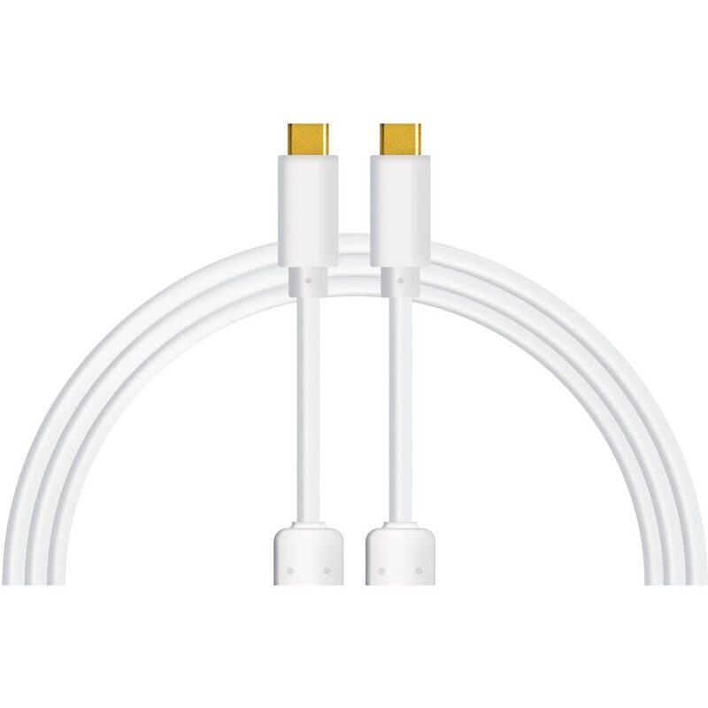 DJ Techtools Chroma Cables USB-C to USB-C 1M - White DJ Techtools Chroma Cables USB-C to USB-C 1M - White