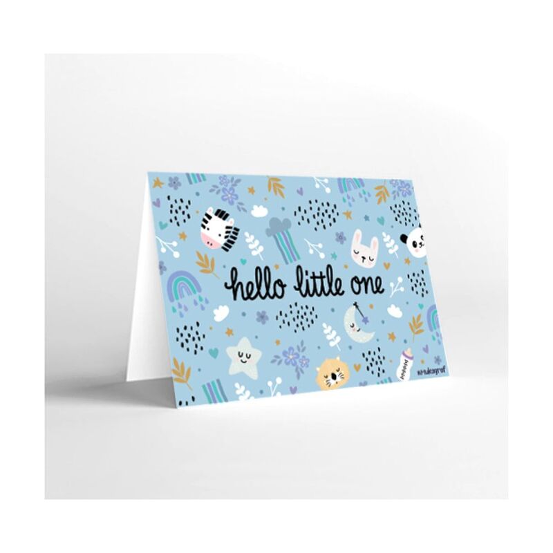 Mukagraf Hello Little One(Boy)Standard Greeting Card(18X12Cm)