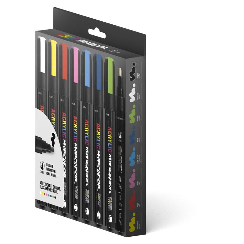 Montana Colors MTN Pack Marcador Acrylic 8U 2mm Montana Colors MTN Pack Marcador Acrylic 8U 2mm