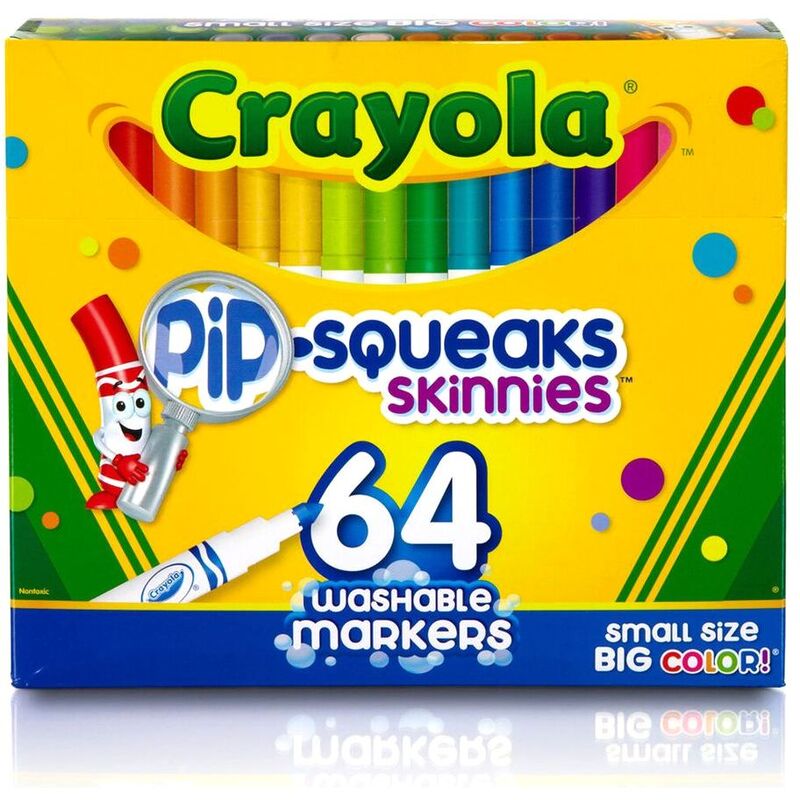 Crayola Pip Squeaks Skinnies Washable Markers (64 Pack)