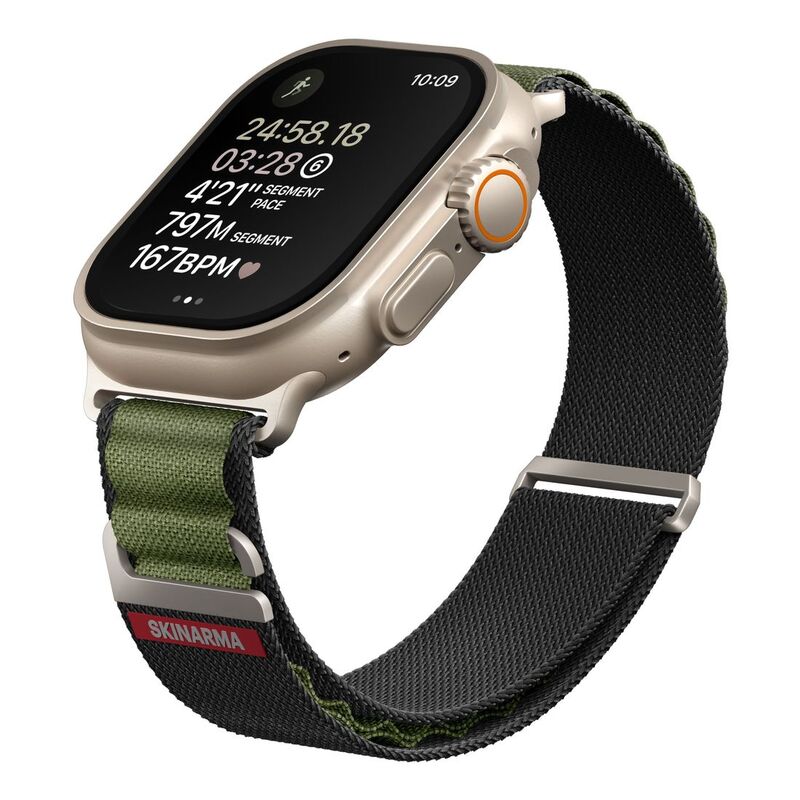 SkinArma Kobu Apple Watch Ultra 49mm Strap - Olive