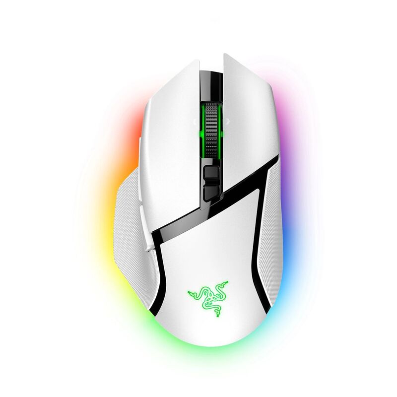 Razer Basilisk V3 Pro Customizable Wireless Gaming Mouse With Razer Hyperscroll Tilt Wheel - White