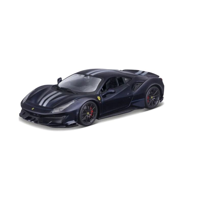 Bburago 18-26026 Ferrari Race & Play 488 Pista 1.24 Scale Die-Cast Model Car - Black (Without Stand) Bburago 18-26026 Ferrari Race & Play 488 Pista 1.24 Scale Die-Cast Model Car - Black (Without Stand)