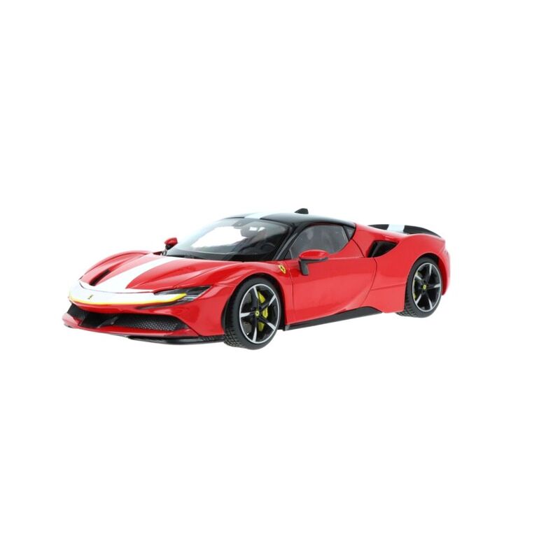 Bburago 18-16911 Ferrari Signature SF90 Stradale Assetto Fiorano 1.18 Scale Die-Cast Model Car - Red