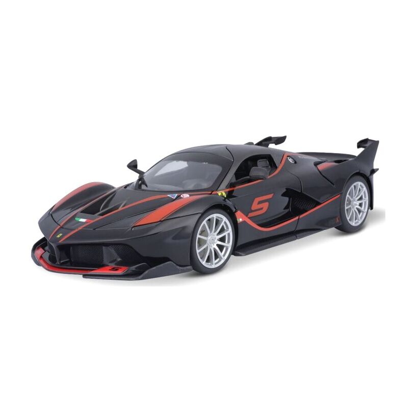 Bburago 18-16010 Ferrari Race & Play Ferrari FXX K No.5 1.18 Scale Die-Cast Model Car - Black Bburago 18-16010 Ferrari Race & Play Ferrari FXX K No.5 1.18 Scale Die-Cast Model Car - Black