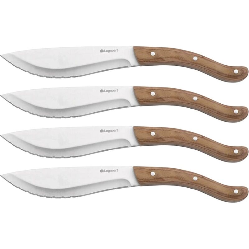 Legnoart Tomahawk Steak Knife Set With 4 Pcs Light Handle