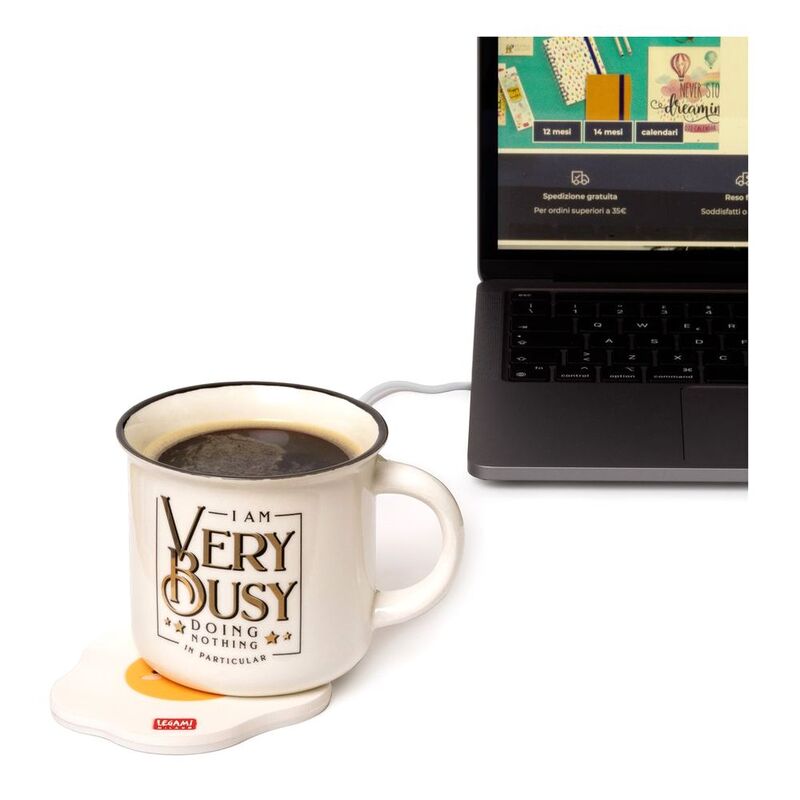 Legami Warm it Up - USB Mug Warmer - Egg Legami Warm it Up - USB Mug Warmer - Egg