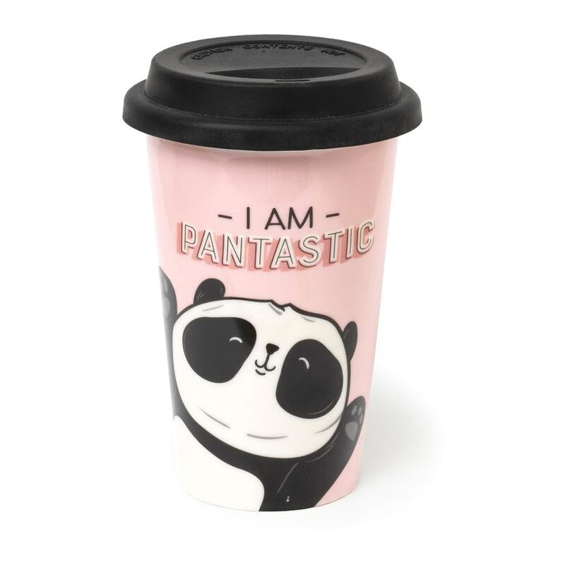 Legami Tu Vuo Fa L'Americano Porcelain Travel Mug 300 ml - Panda