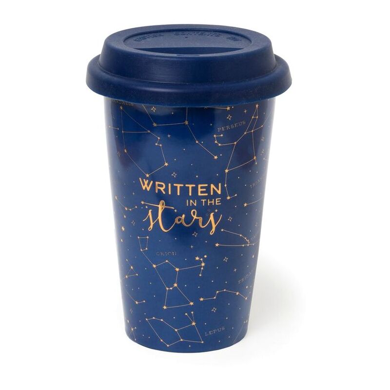 Legami Tu Vuo Fa L'Americano Porcelain Travel Mug 300 ml - Stars