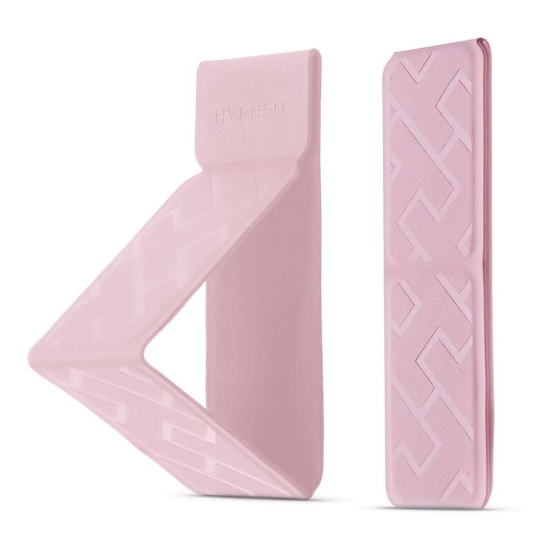 HYPHEN Smartphone Case Grip Holder and Stand - Pink - Fits up to 6.7-Inch