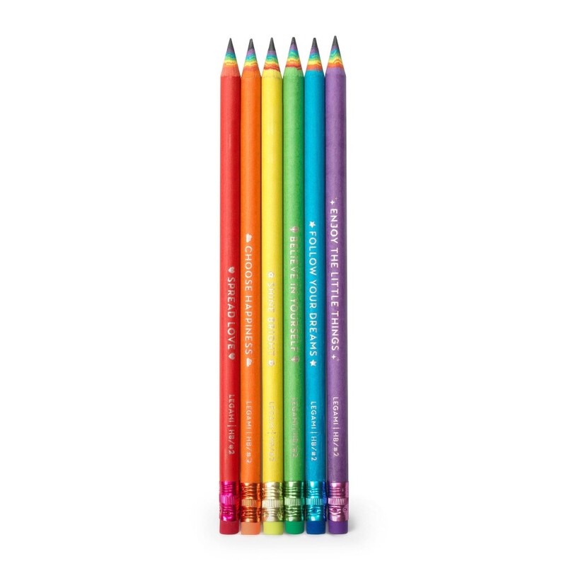 Legami Happiness For Every Day - HB Graphite Pencils M (Set Of 6)