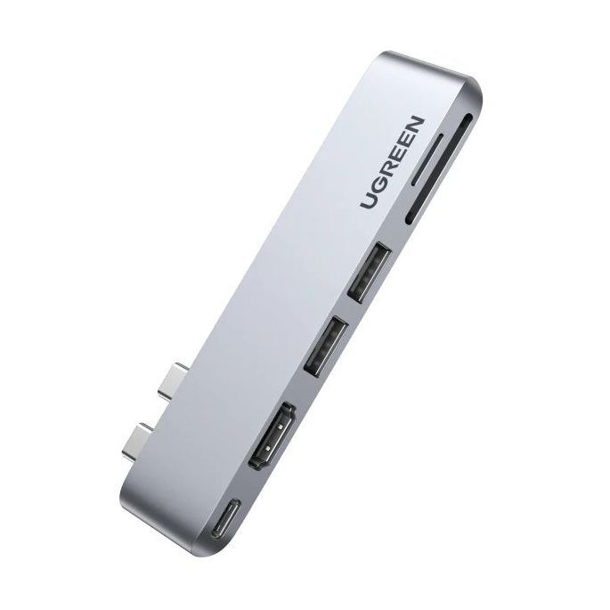 UGreen 6-in-2 USB C Hub for MacBook Pro/Air - Grey UGreen 6-in-2 USB C Hub for MacBook Pro/Air - Grey