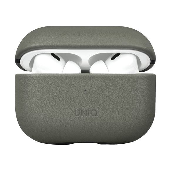 Uniq Terra Genuine Leather Case for AirPods Pro (2nd Gen) - Lichen Green (Lichen Green)