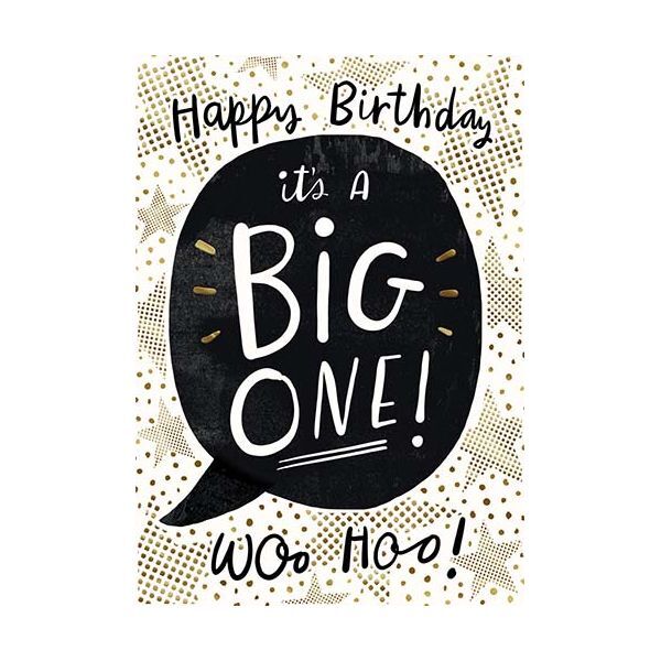 Pigment Bijou It's A Big One Woo Hoo Greeting Card (17.6 x 13cm)