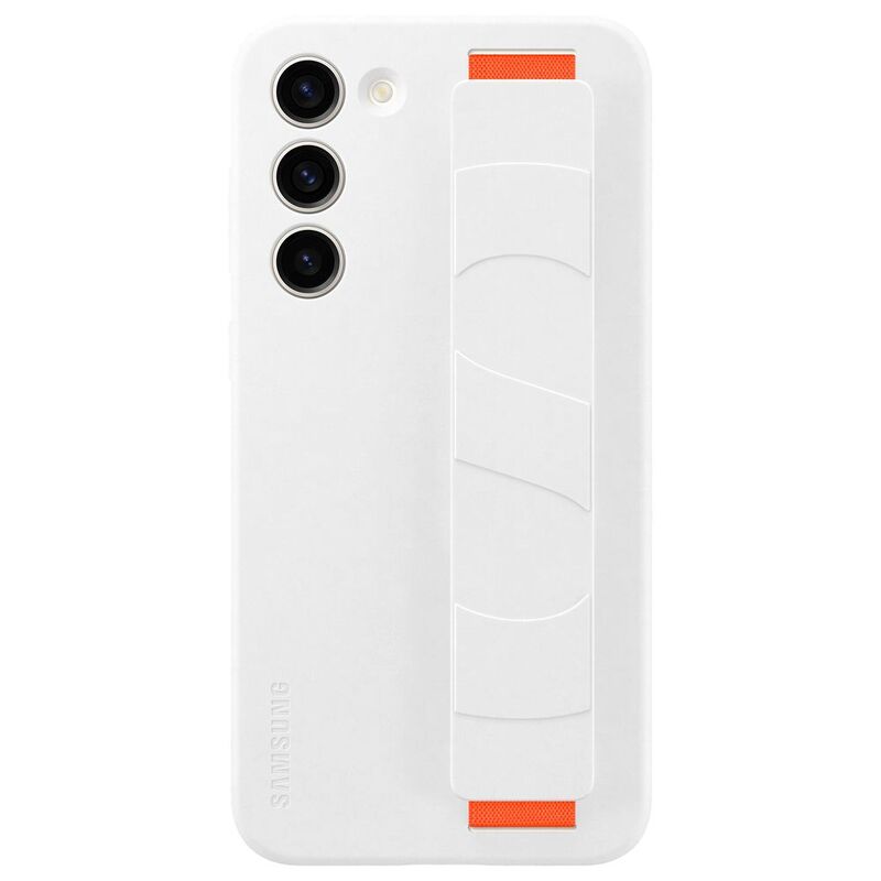 Samsung Galaxy S23+ Silicone Grip Cover - White