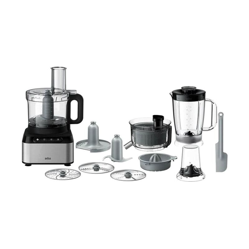 Braun Purease 12-In-1 800W Food Processor 2.1L (FP3235SI) - Black