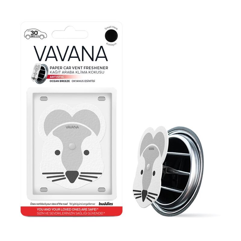 Vavana Buddies Artistic Paper Car Vent Fresheners - Hamster