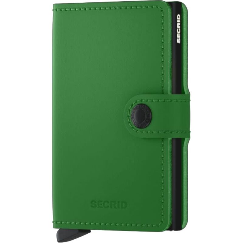 Secrid Miniwallet - Matte Leather - Bright Green