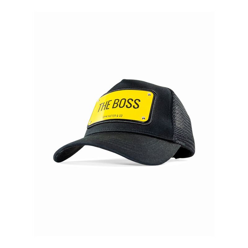 John Hatter The Boss Unisex Cap Black John Hatter The Boss Unisex Cap Black
