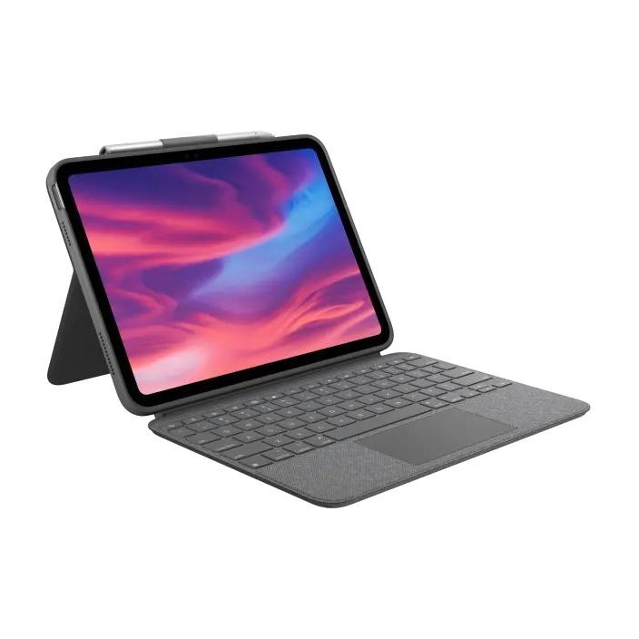 Logitech 920-011379 Combo Touch with Detachable Keyboard and Trackpad Case for iPad (10th Gen) - Oxford Grey (Arabic/English) Logitech 920-011379 Combo Touch with Detachable Keyboard and Trackpad Case for iPad (10th Gen) - Oxford Grey (Arabic/English)