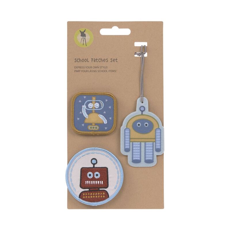 Lassig School Patches Set - Robot (Set of 3) Lassig School Patches Set - Robot (Set of 3)