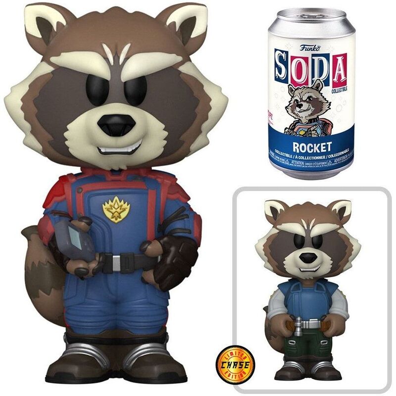 Funko Vinyl Soda Marvel Guardians Of The Galaxy 3 Rocket Vinyl Figure (with Chase*)