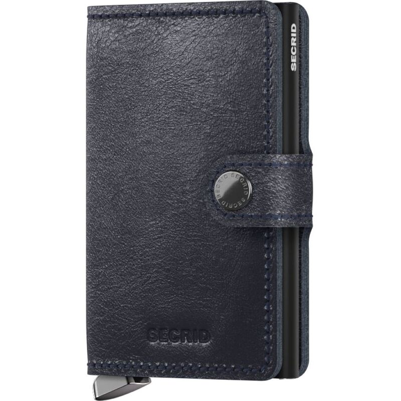 Secrid Miniwallet - Basco Leather - Navy Secrid Miniwallet - Basco Leather - Navy