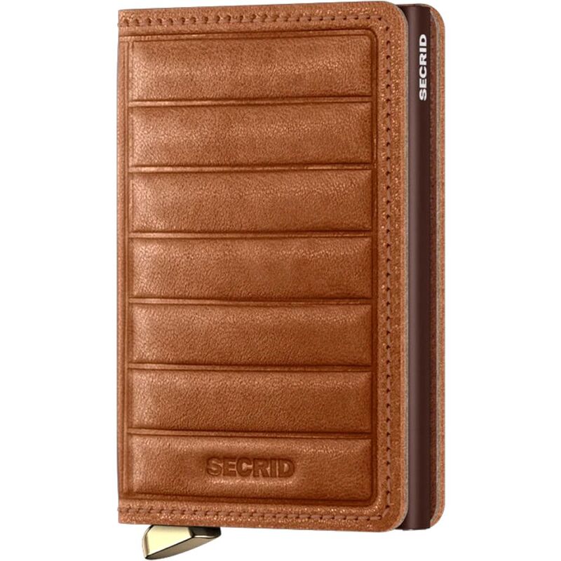 Secrid Slimwallet - Emboss Leather (Lines) - Cognac Secrid Slimwallet - Emboss Leather (Lines) - Cognac