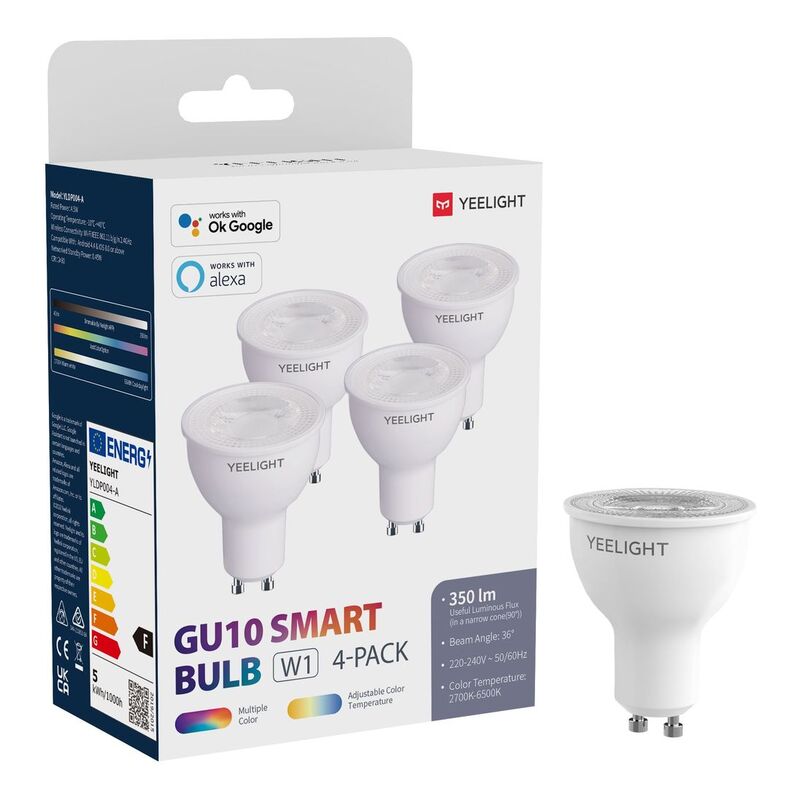 Xiaomi Yeelight GU10 Smart Bulb - Multicolor (Pack Of 4)