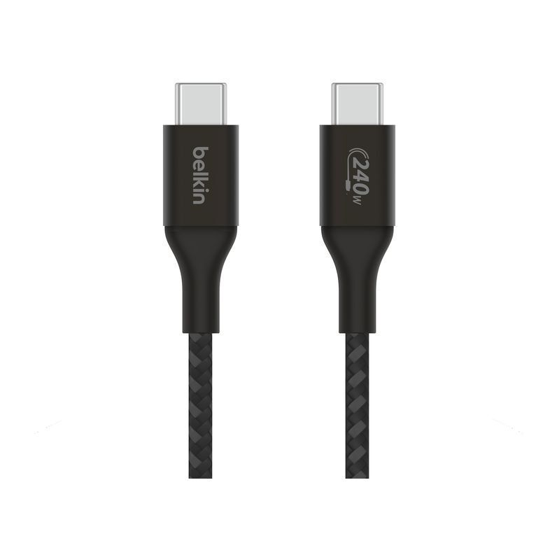 Belkin BoostCharge USB-C to USB-C Cable 240W 1m - Black Belkin BoostCharge USB-C to USB-C Cable 240W 1m - Black
