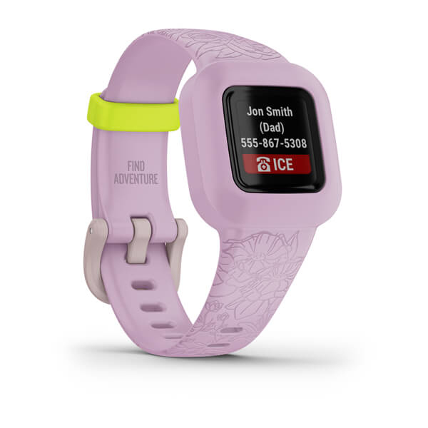 Garmin Vivofit Jr 3 Lilac Floral Fitness Tracker