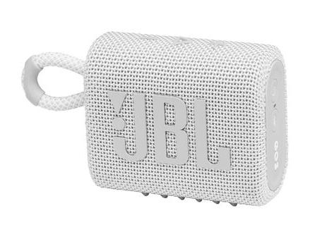 JBL Go 3 White Portable Waterproof Wireless Speaker