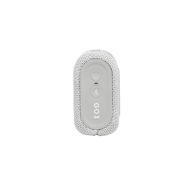 JBL Go 3 White Portable Waterproof Wireless Speaker