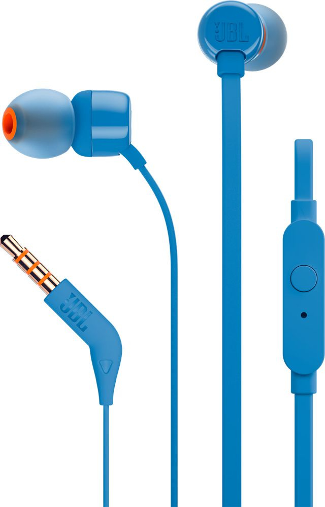 JBL T110 Blue In-Ear Earphones