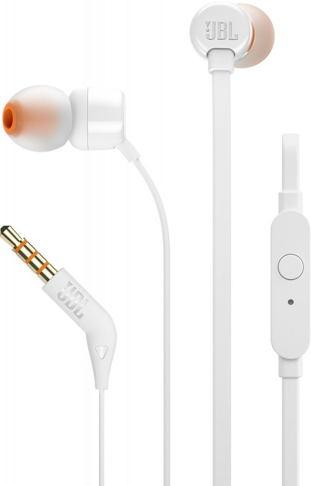 JBL T110 White In-Ear Earphones