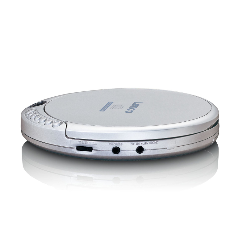 Lenco CD-201 Discman CD Player with Anti-Shock Silver