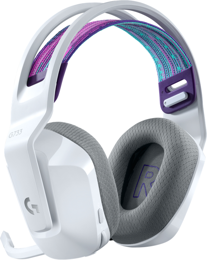 Logitech G 981-000883 G733 Lightspeed Wireless RGB White Gaming Headset