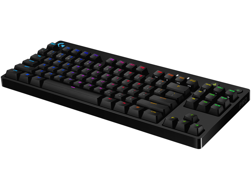 Logitech G 920-009392 PRO Mechanical Gaming Keyboard/Ultra Portable Tenkeyless Design/Detachable Micro USB Cable/16.8 Million Color LIGHTSYNC RGB backlit keys (US English)