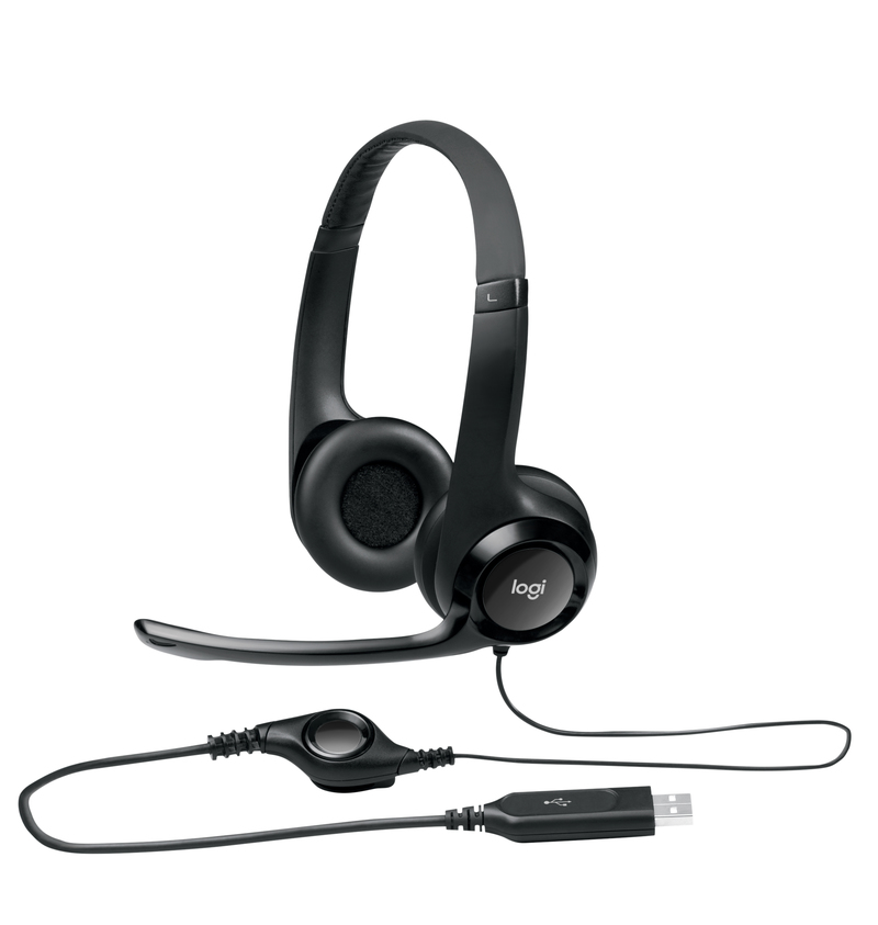 Logitech 981-000406 H390 USB Headset with Noise-Cancelling Mic