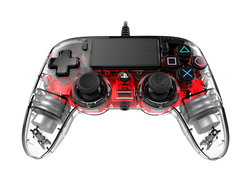 Nacon Wired Compact Controller Red for PS4