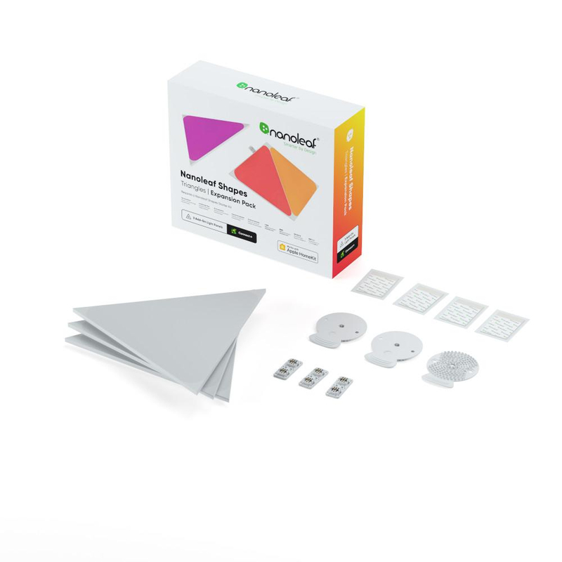 Nanoleaf Shapes Triangles White Panels Expansion Pack of 3