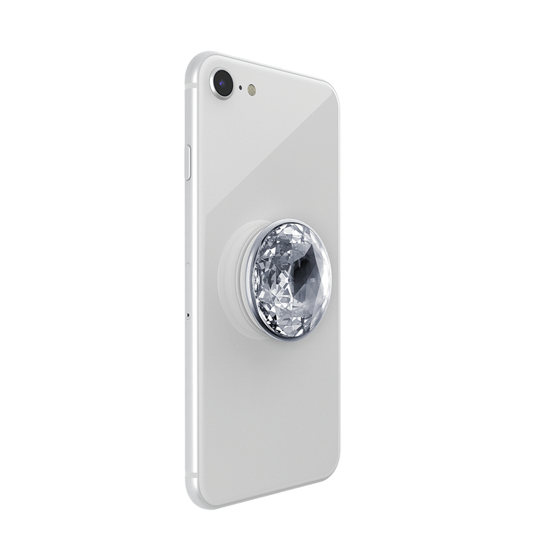 Popsockets Disco Crystal Silver Popgrip