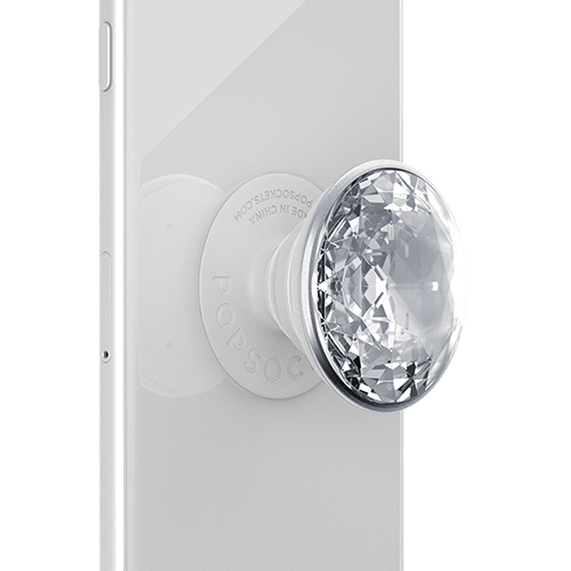 Popsockets Disco Crystal Silver Popgrip