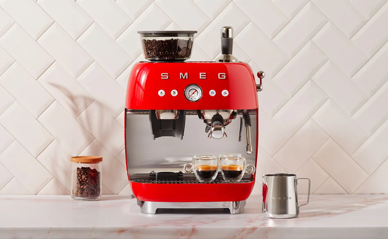 Smeg Coffee Machine with Grinder.webp