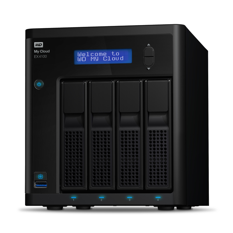 Western Digital My Cloud EX4100 Ethernet LAN Desktop Black NAS