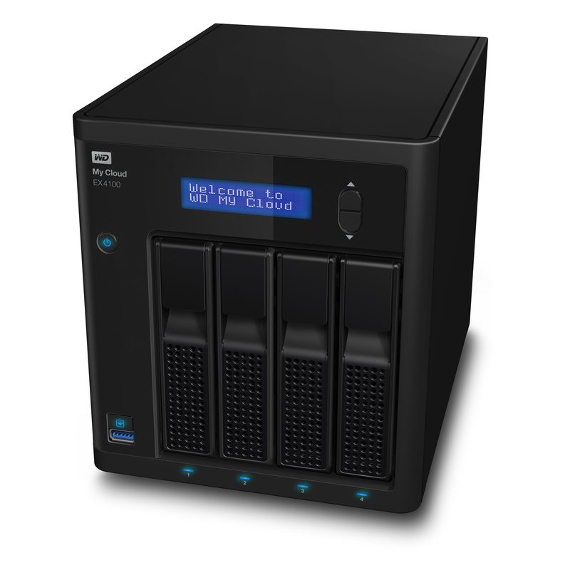 Western Digital My Cloud EX4100 Ethernet LAN Desktop Black NAS