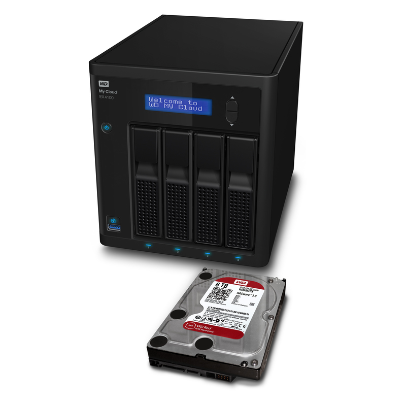 Western Digital My Cloud EX4100 Ethernet LAN Desktop Black NAS