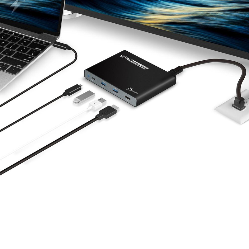 j5create 90W Powered USB-C Docking Station